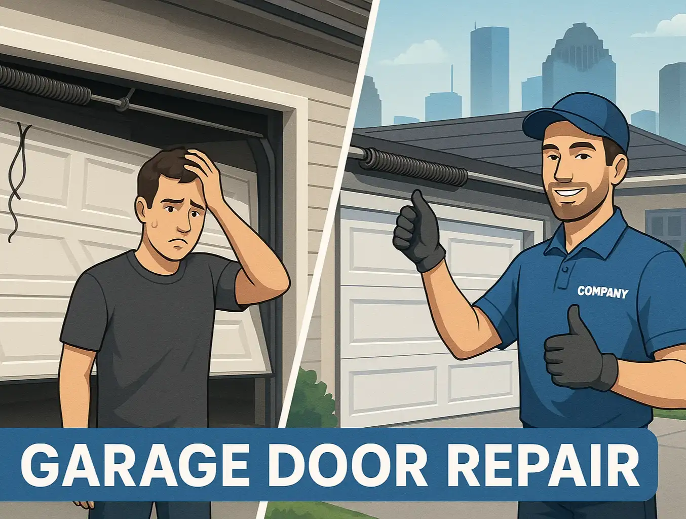 houston garage door repair guide photo