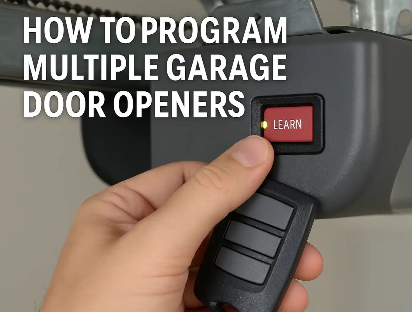How to Program Multiple Garage Door Openers: