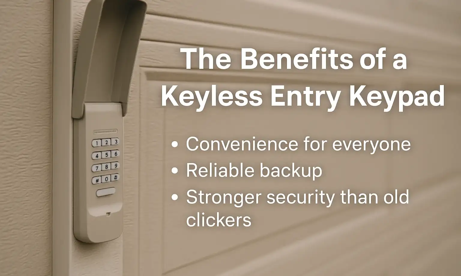 The Benefits of a Keyless Entry Keypad