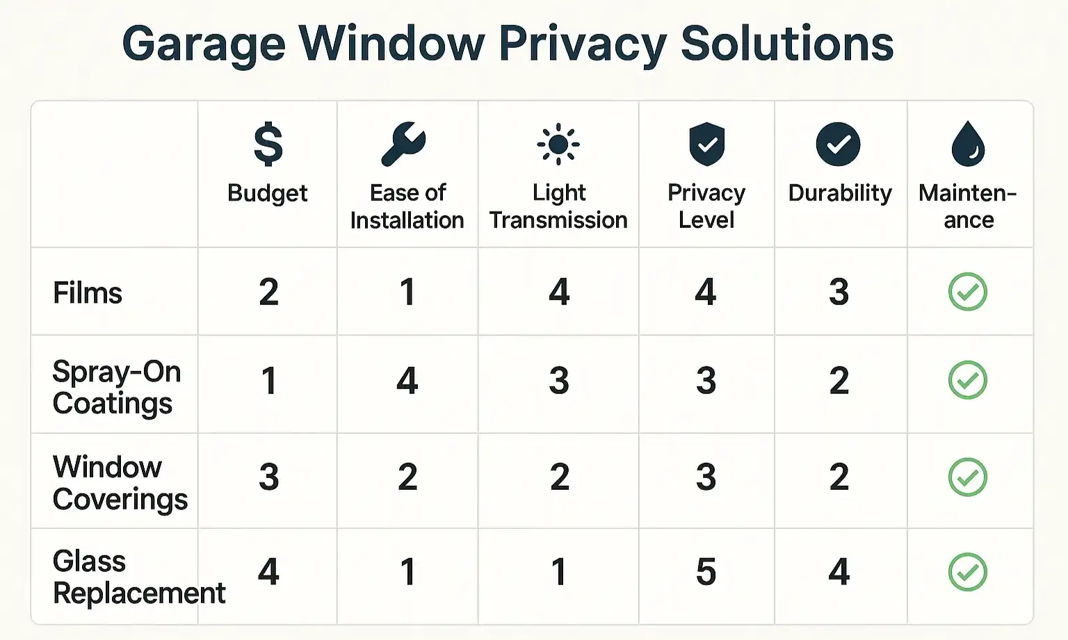 Garage Window Privacy Solutions