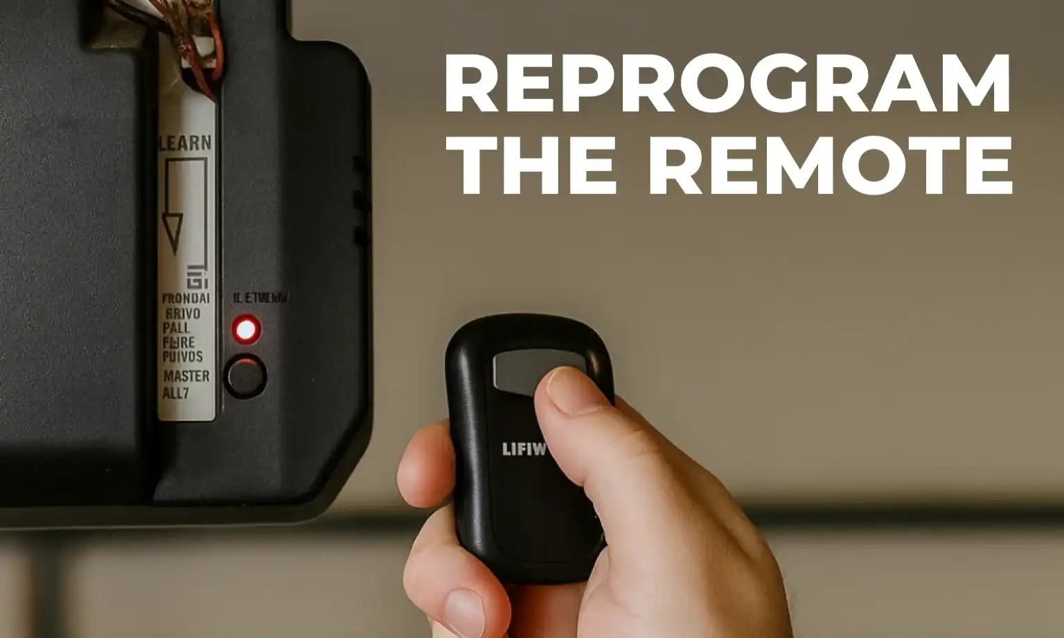 Reprogram the Remote