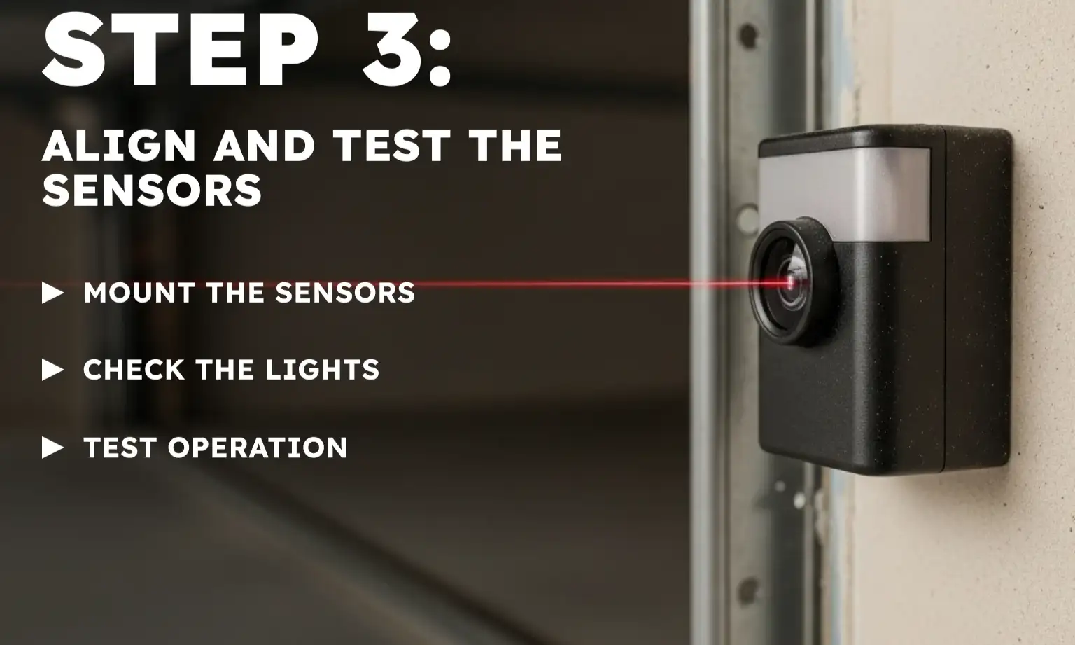 Align and Test the Sensors
