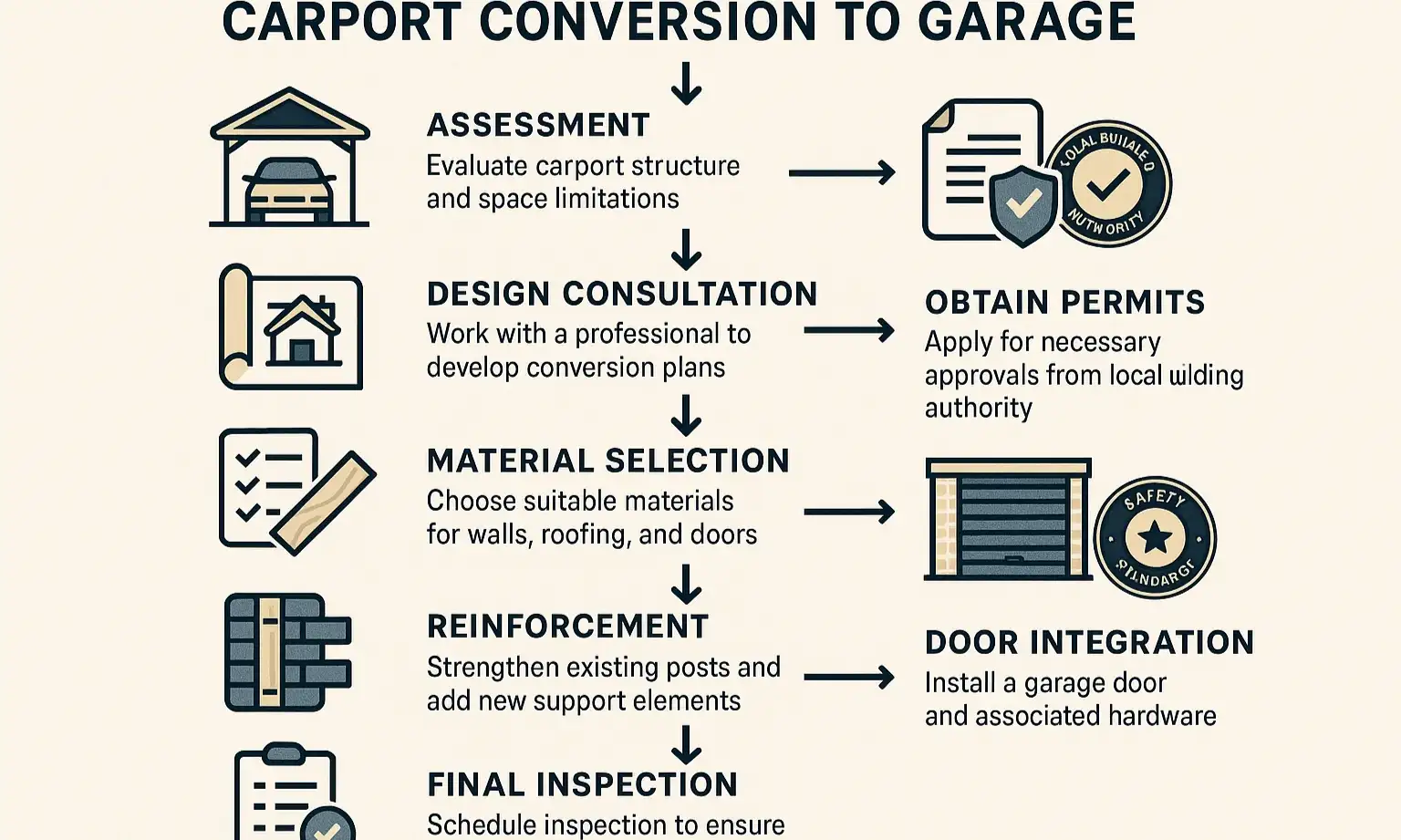 This process diagram builds trust by outlining our expert