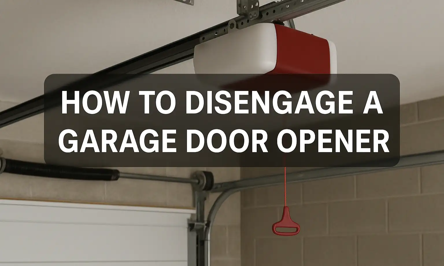 How to Disengage a Garage Door Opener