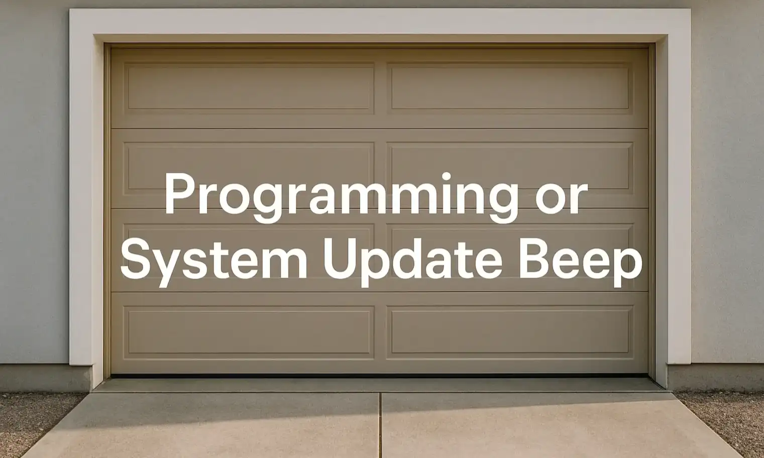 Programming or System Update Beep