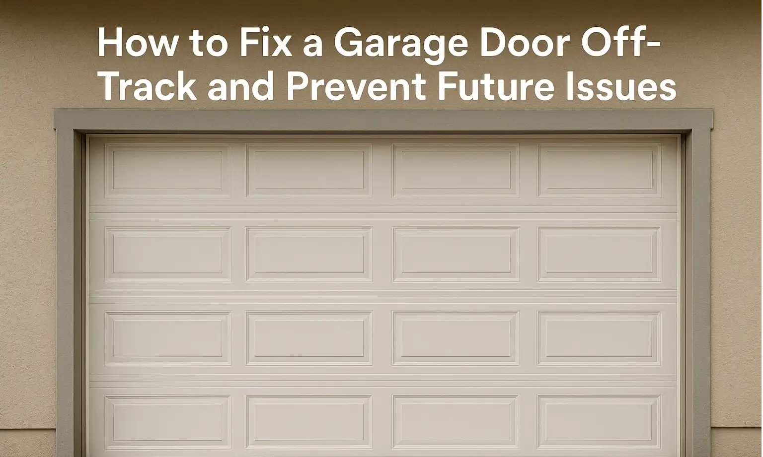 How to Fix a Garage Door Off-Track and Prevent Future Issues