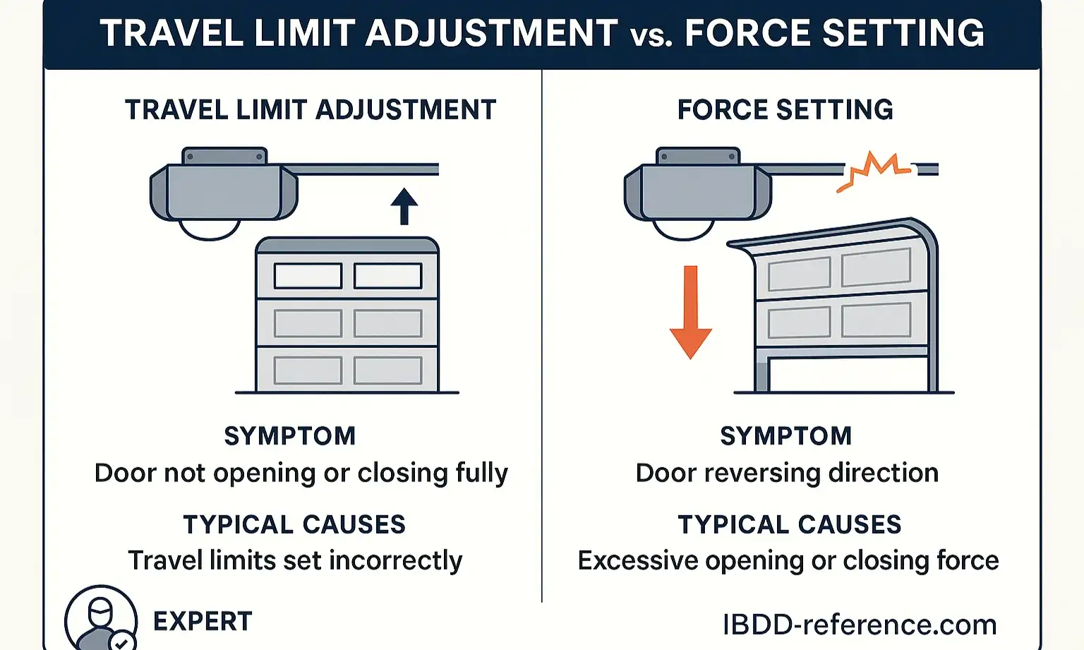 Know limit vs. force settings to avoid mistakes and fix issues faster
