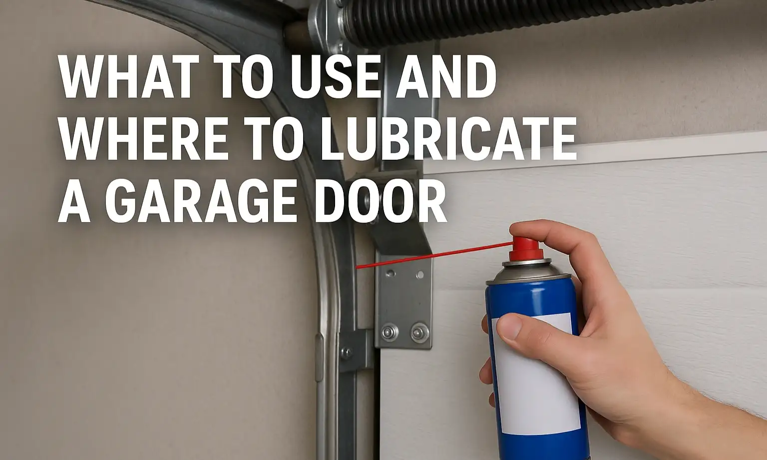 What to Use and Where to Lubricate a Garage Door