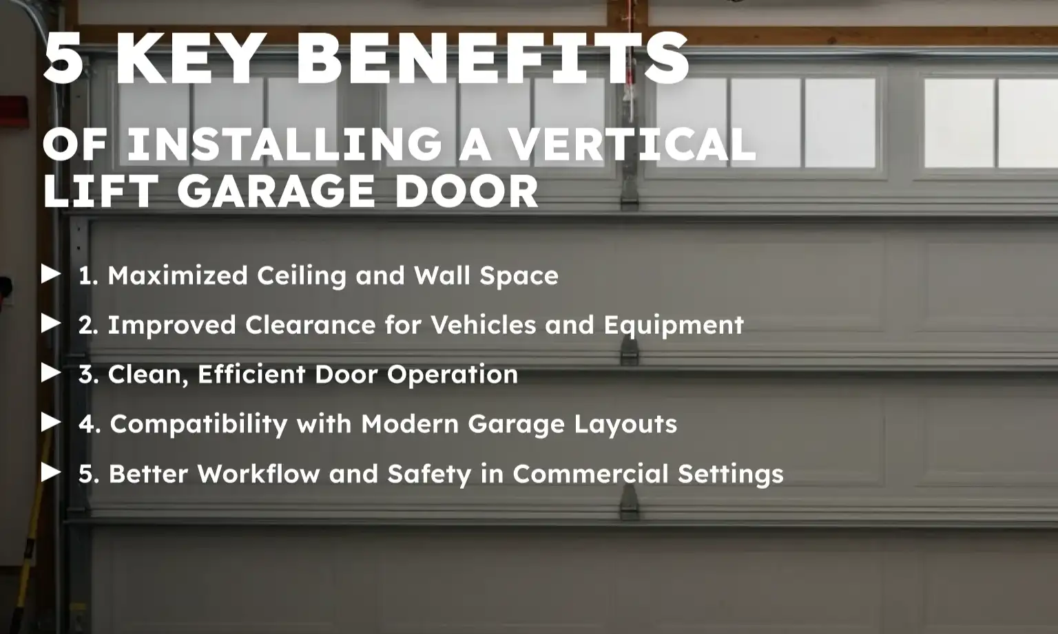 5 Key Benefits of Installing a Vertical Lift Garage Door