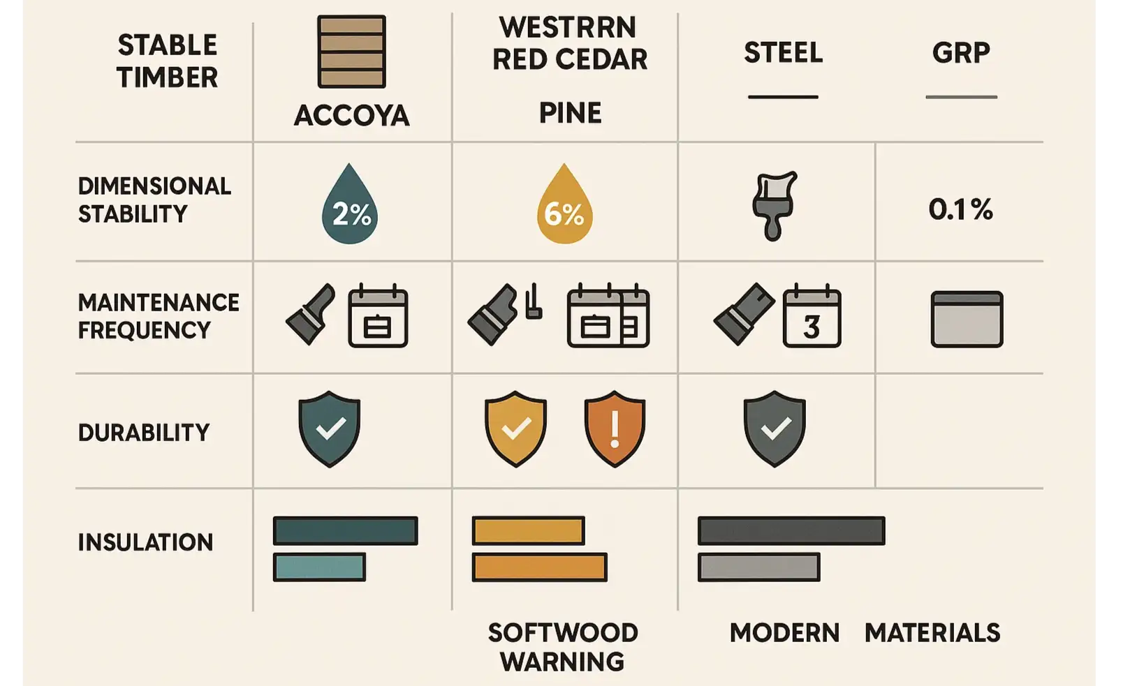 The Great Material Showdown