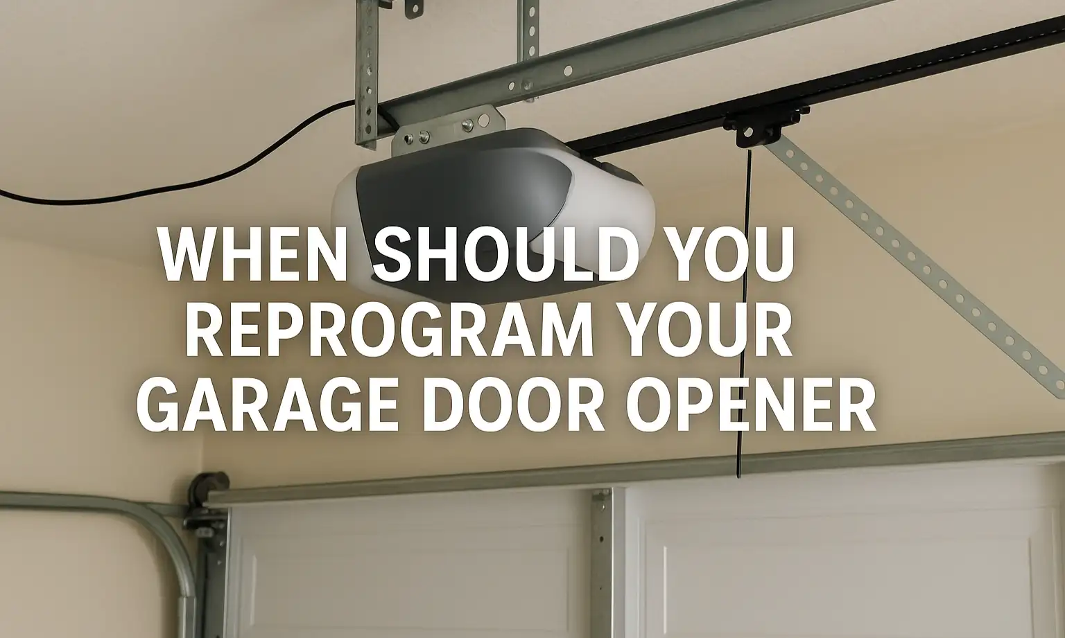 When Should You Reprogram Your Garage Door Opener