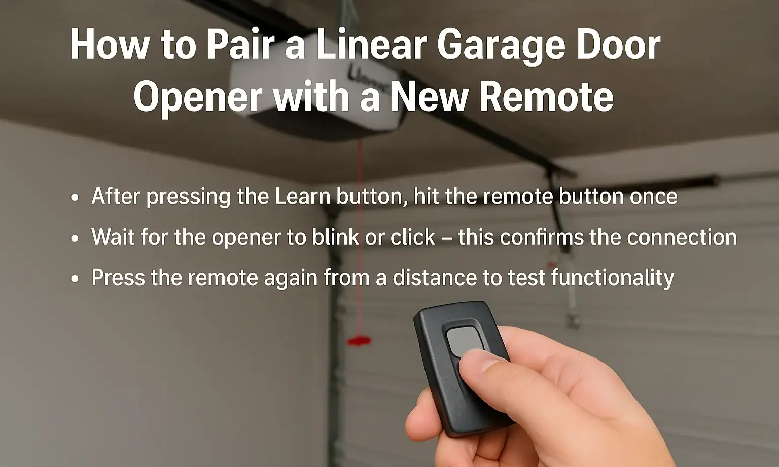 How to Pair a Linear Garage Door Opener with a New Remote