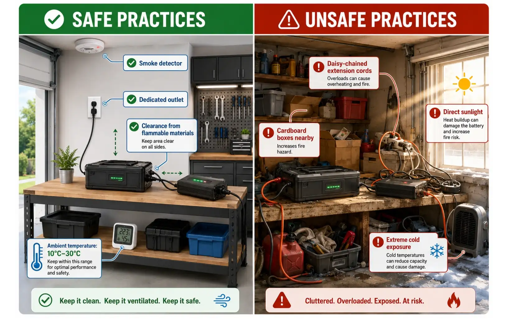 Essential Setup for Safe Garage Charging