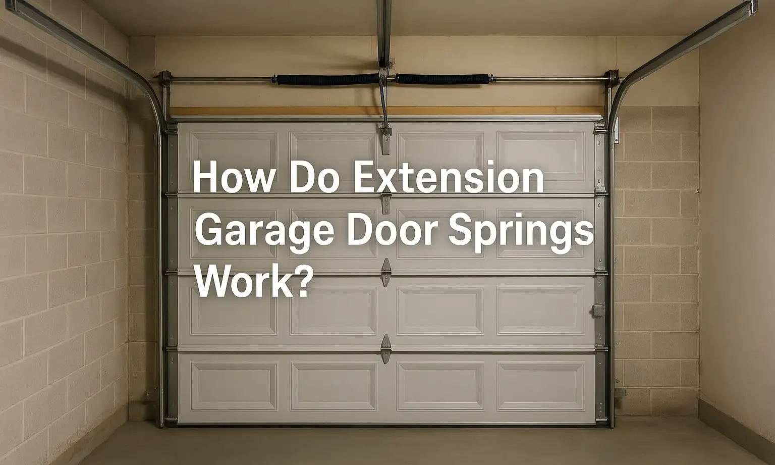 How Do Extension Garage Door Springs Work