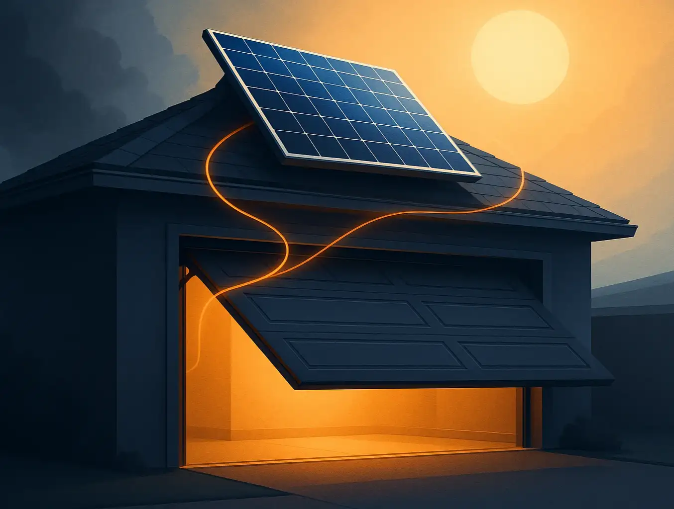 Powering a Garage Door Opener with Solar Energy