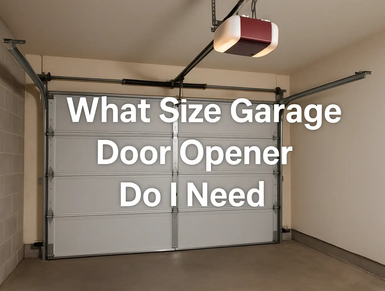 What Size Garage Door Opener Do I Need