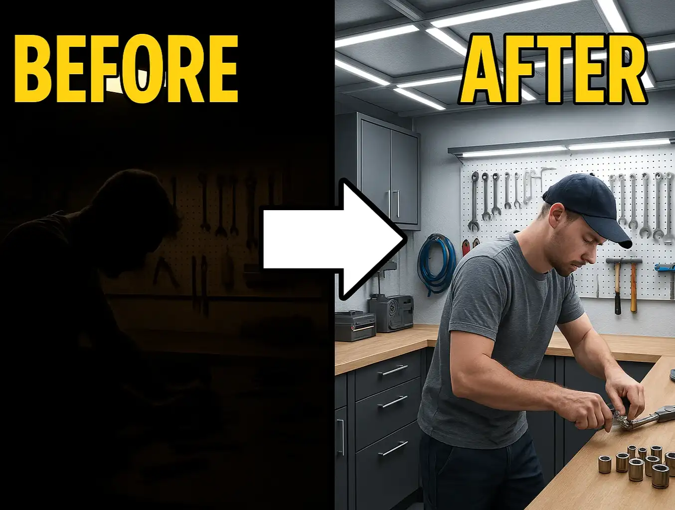 Optimizing LED Lighting for Garage Workshops and Detailed Tasks