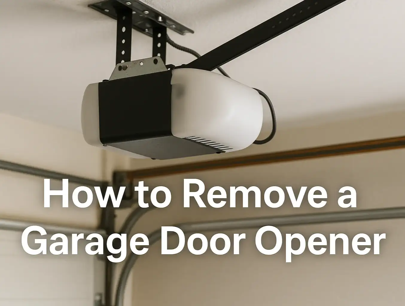 How to Remove a Garage Door Opener
