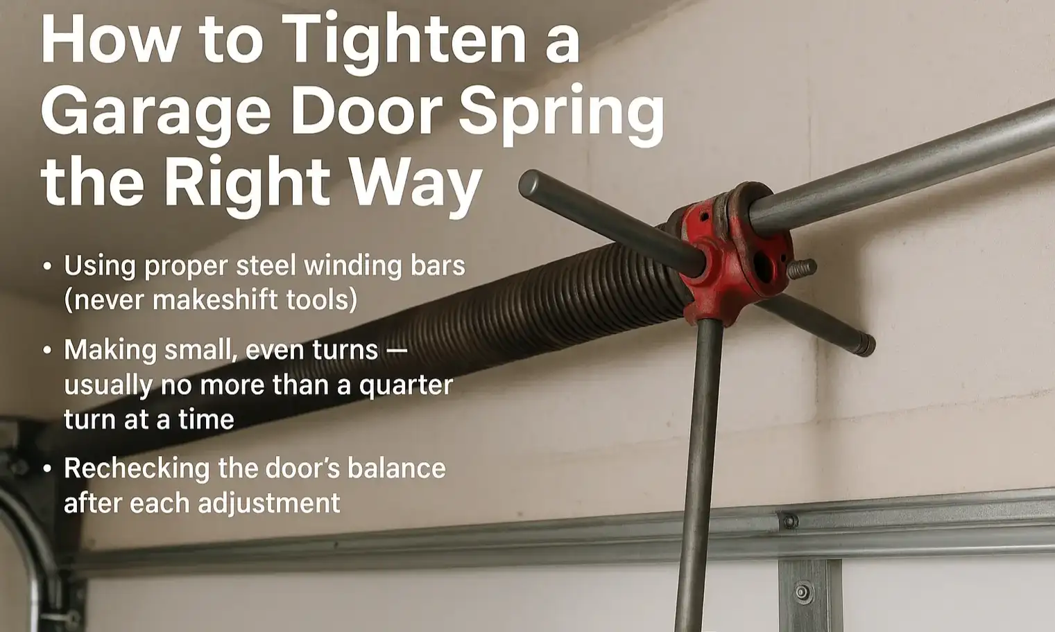 How to Tighten a Garage Door Spring the Right Way