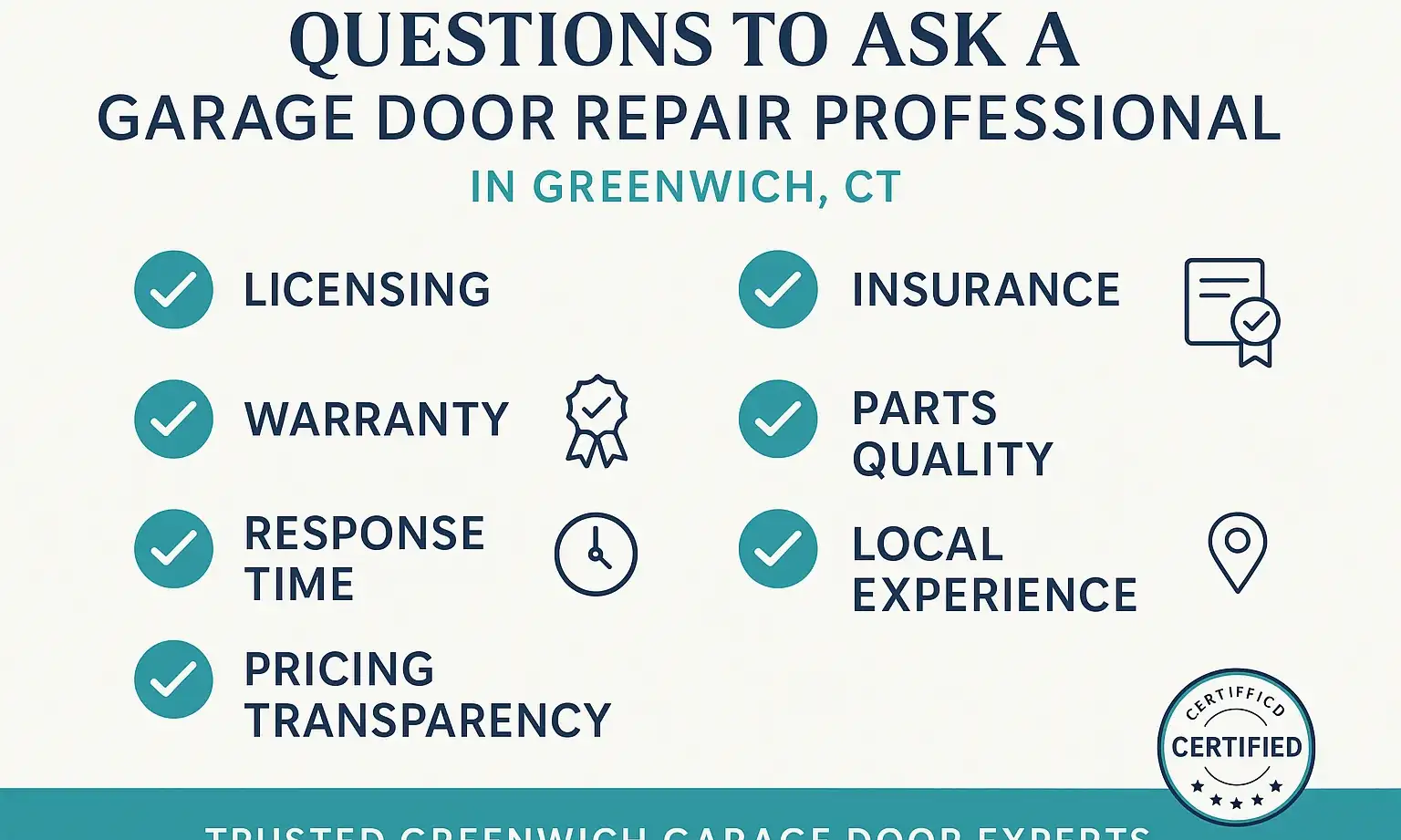 The essential questions that safeguard your investment: Know what to verify before booking your garage door repair to avoid costly mistakes.