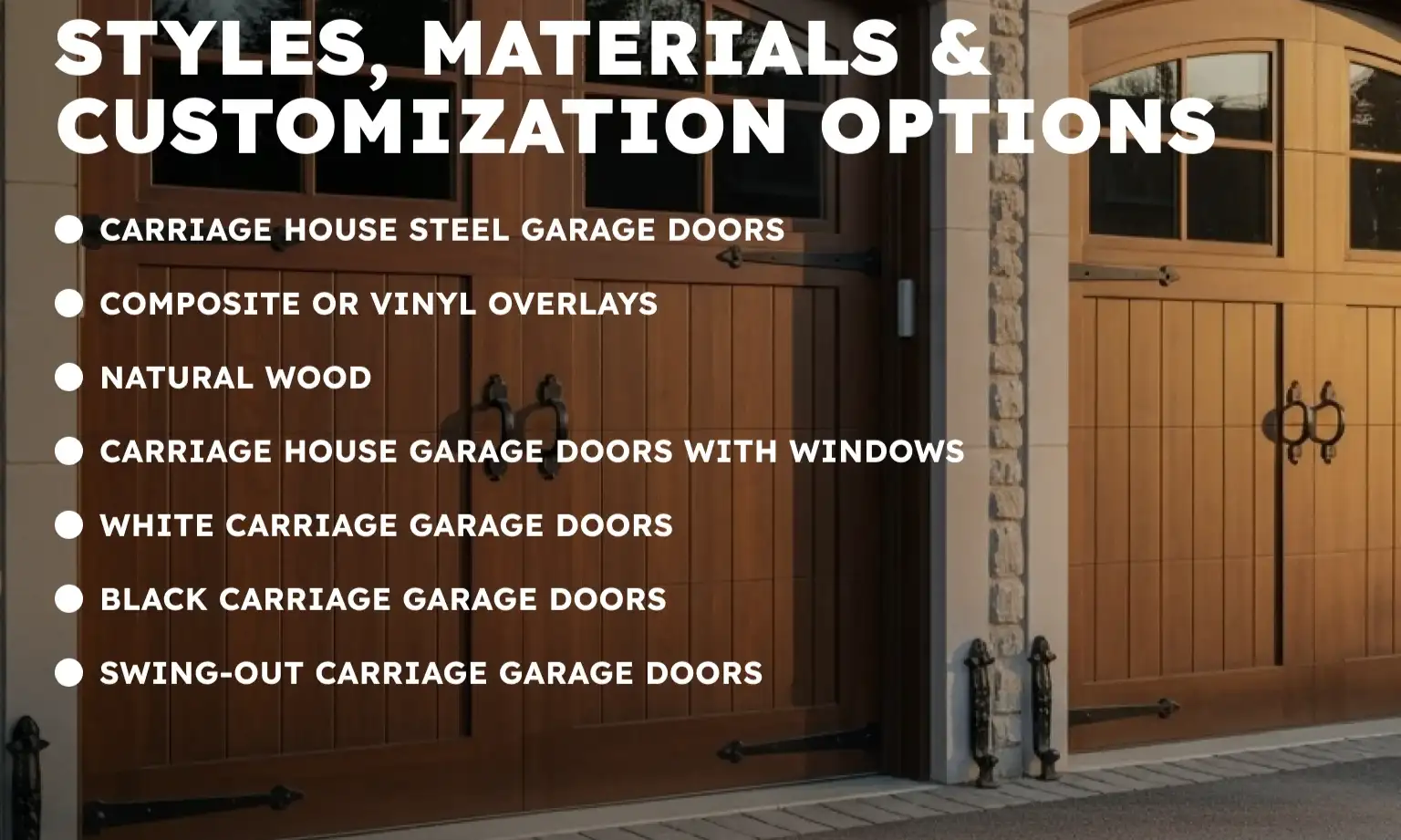 Styles, Materials & Customization Options