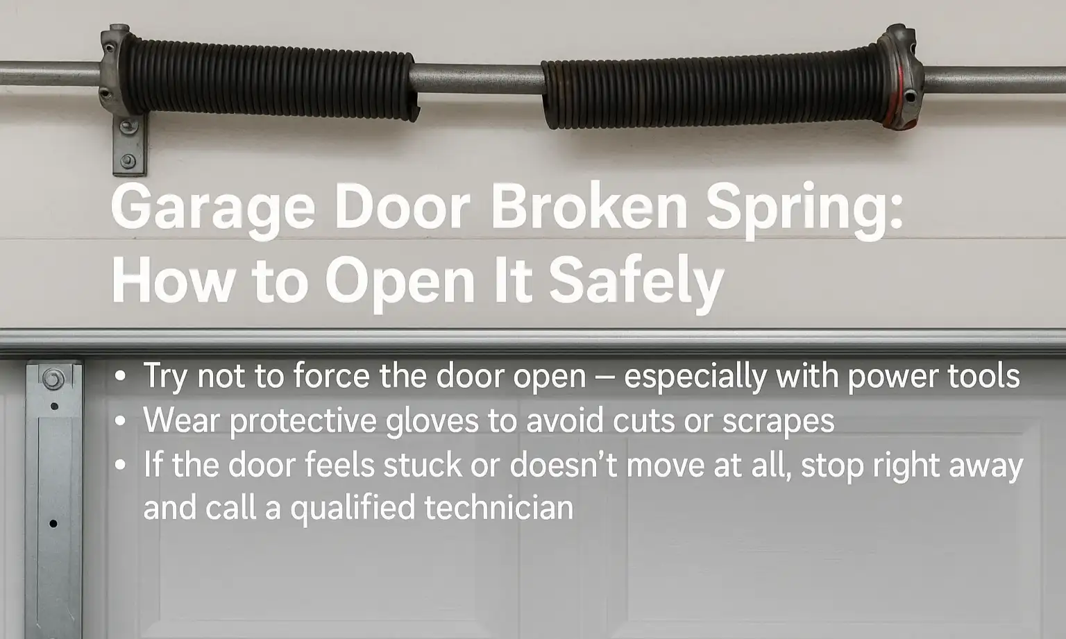 Garage Door Broken Spring