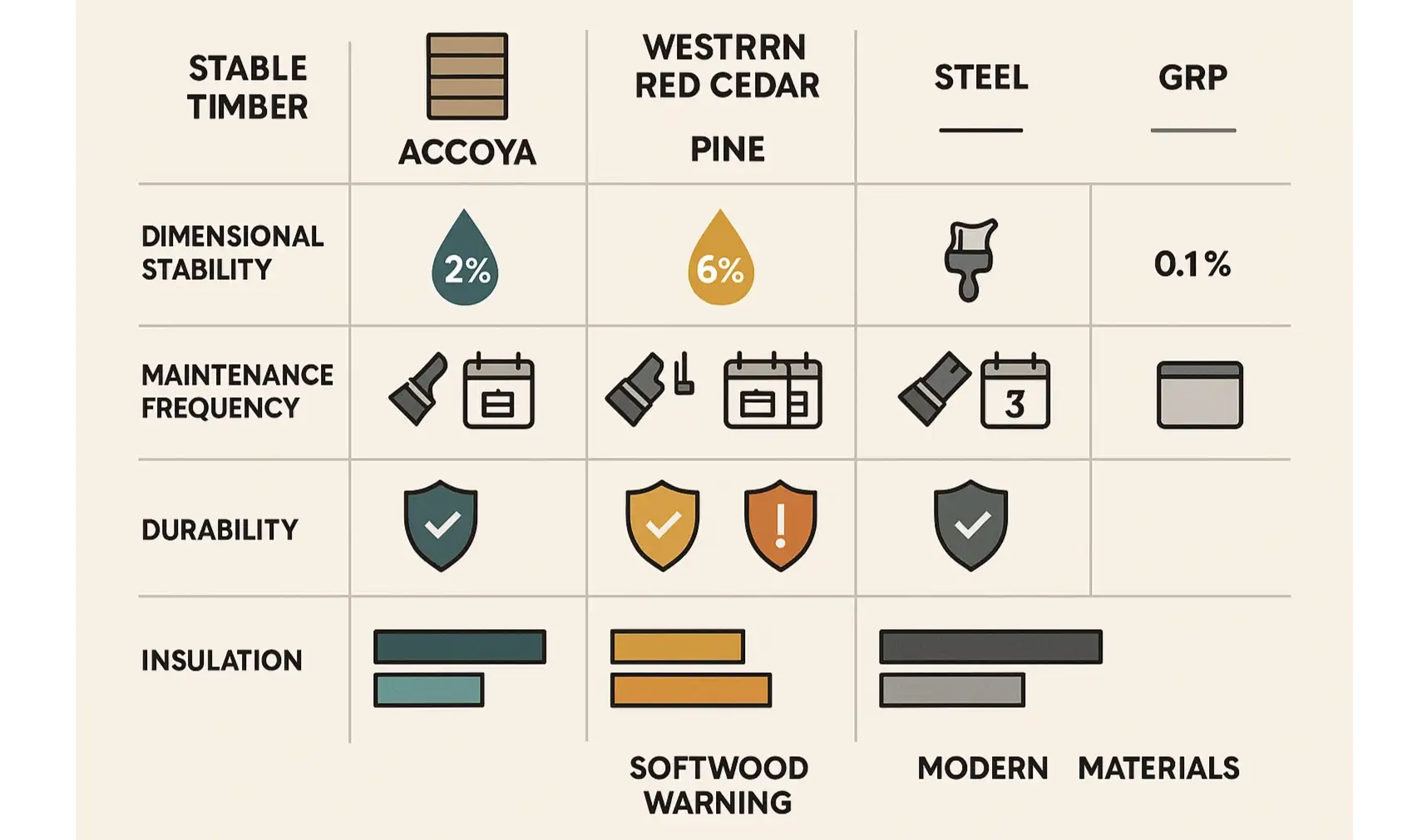 The Great Material Showdown