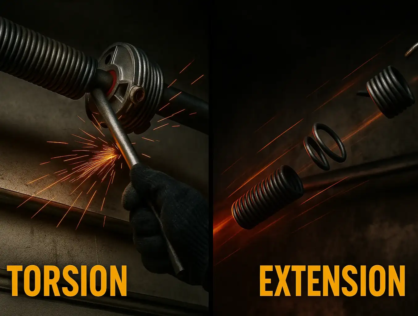 Specific Dangers of Torsion Springs vs. Extension Springs: A Safety Comparison