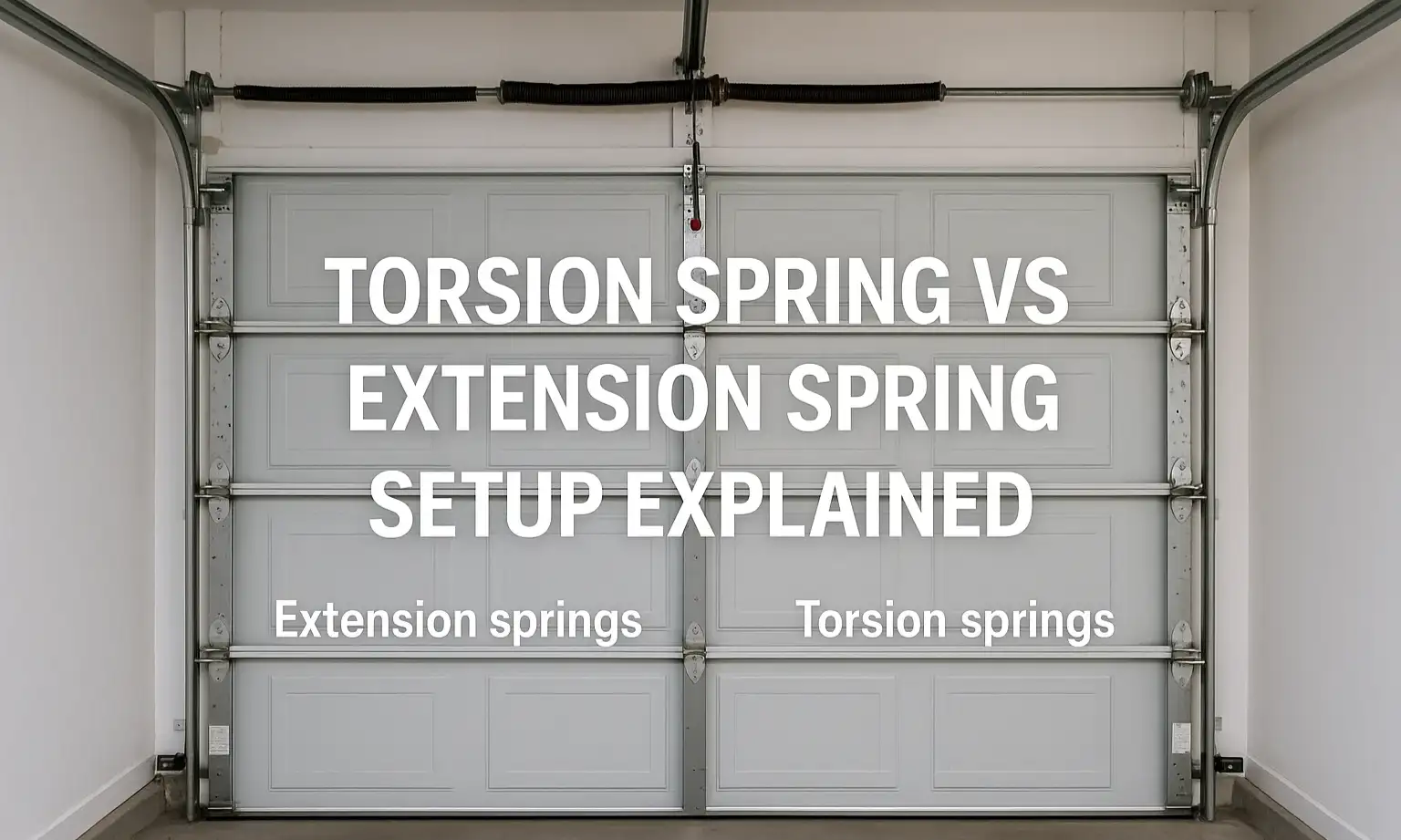 Torsion Spring vs Extension Spring Setup Explained