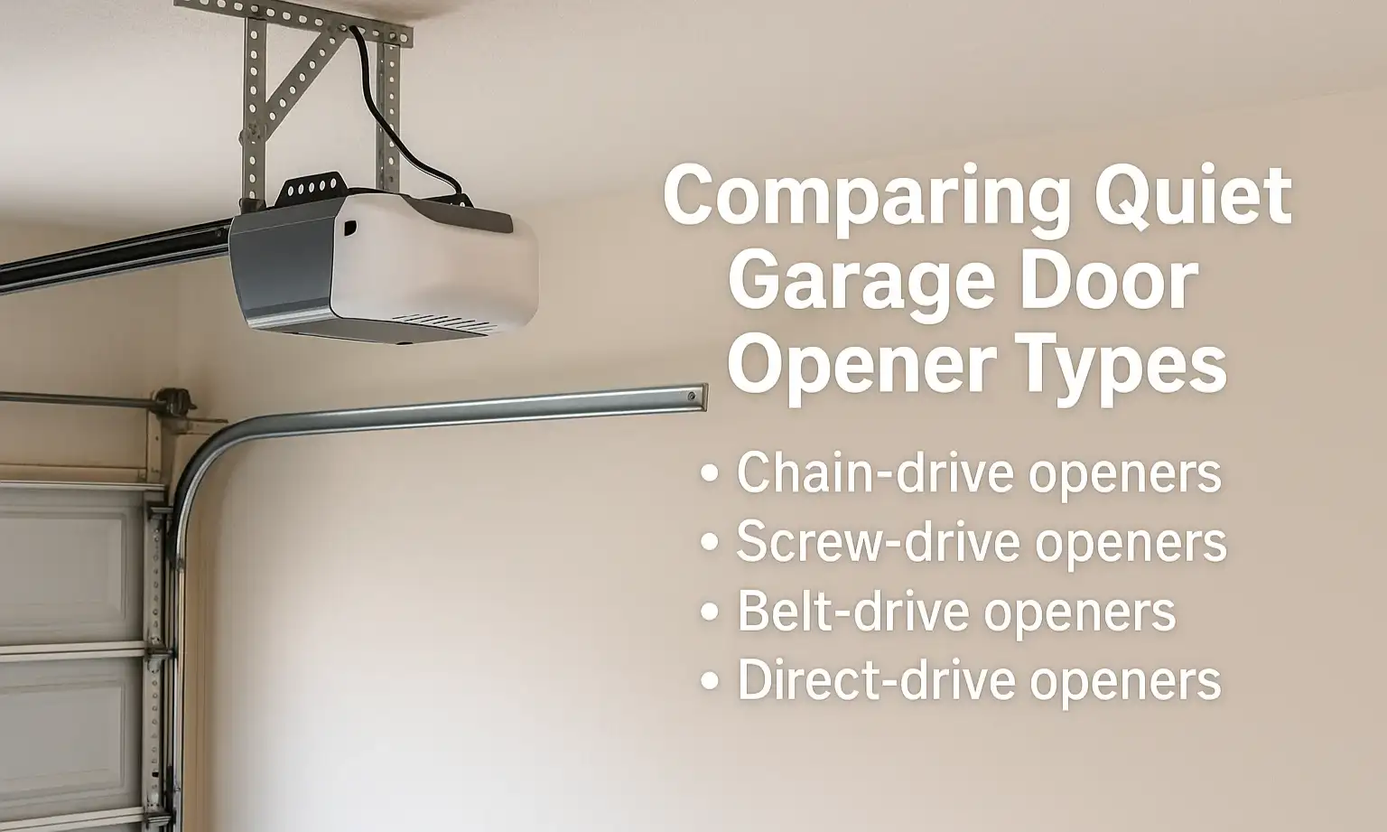 Comparing Quiet Garage Door Opener Types