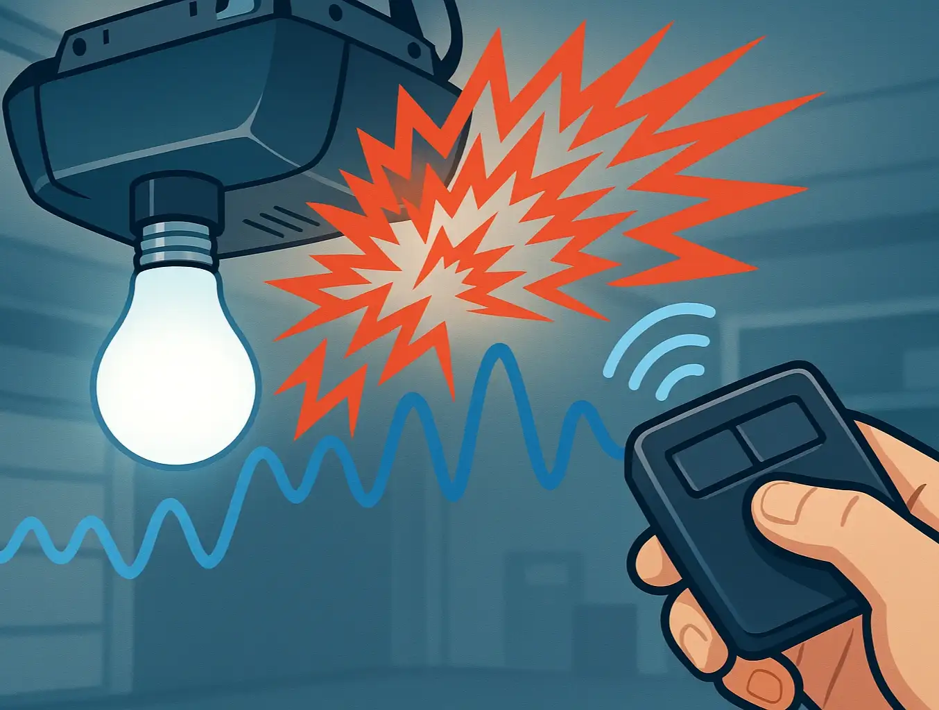 Troubleshooting LED Flicker and Radio Interference with Garage Door Openers