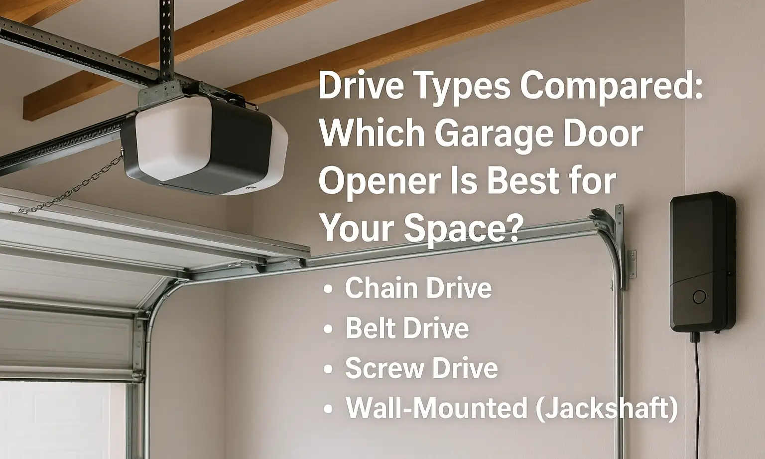 Drive Types Compared: Which Garage Door Opener Is Best for Your Space