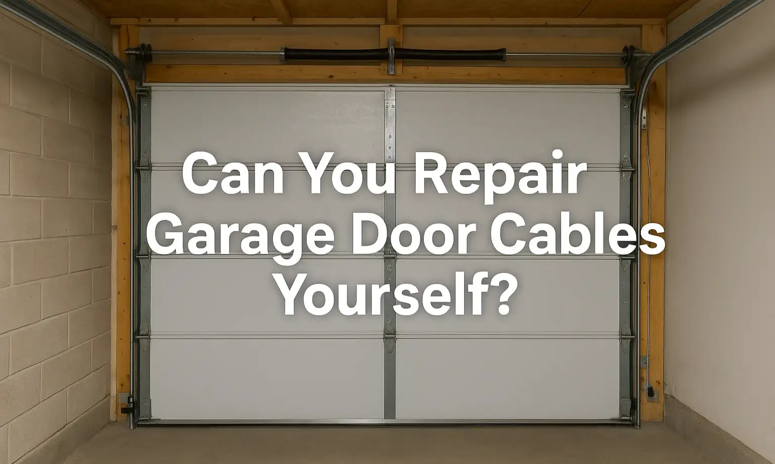 Can You Repair Garage Door Cables Yourself