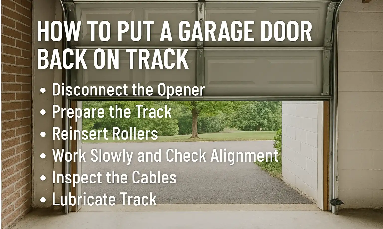 How to Put a Garage Door Back on Track