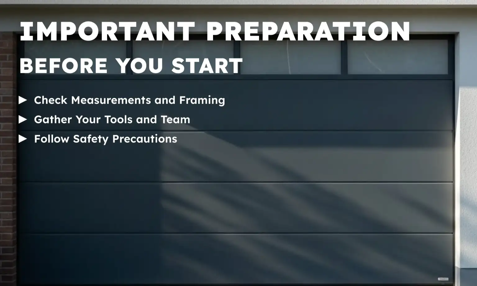 Important Preparation Before You Start