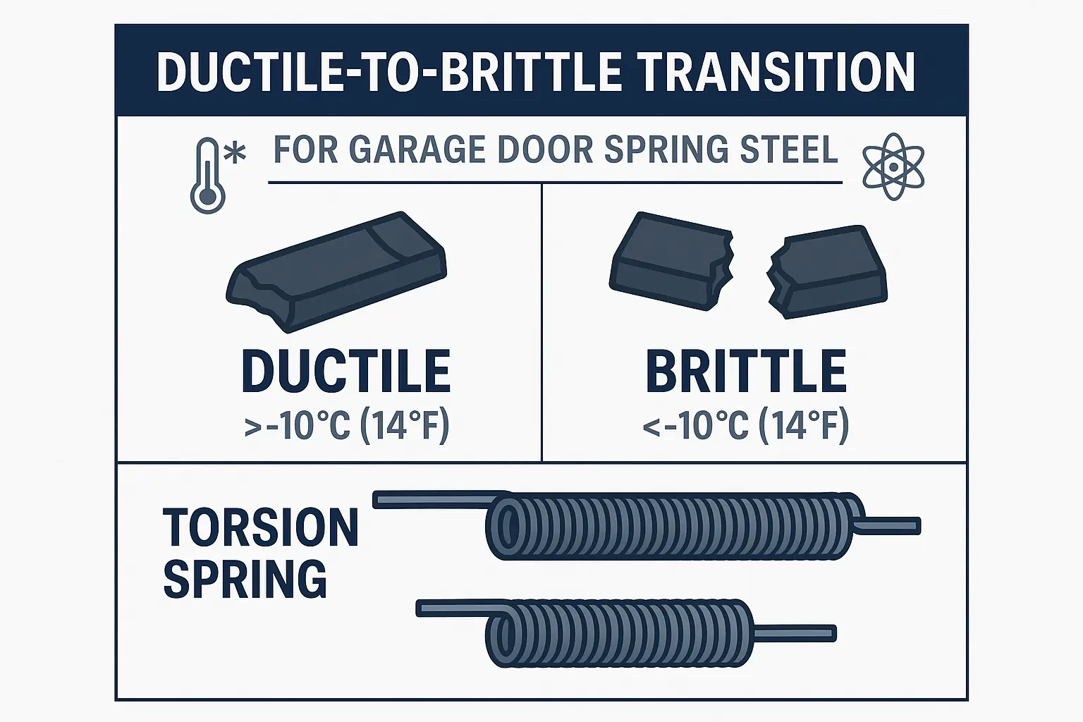 The Impact of Extreme Cold on Garage Door Springs & Hardware Performance