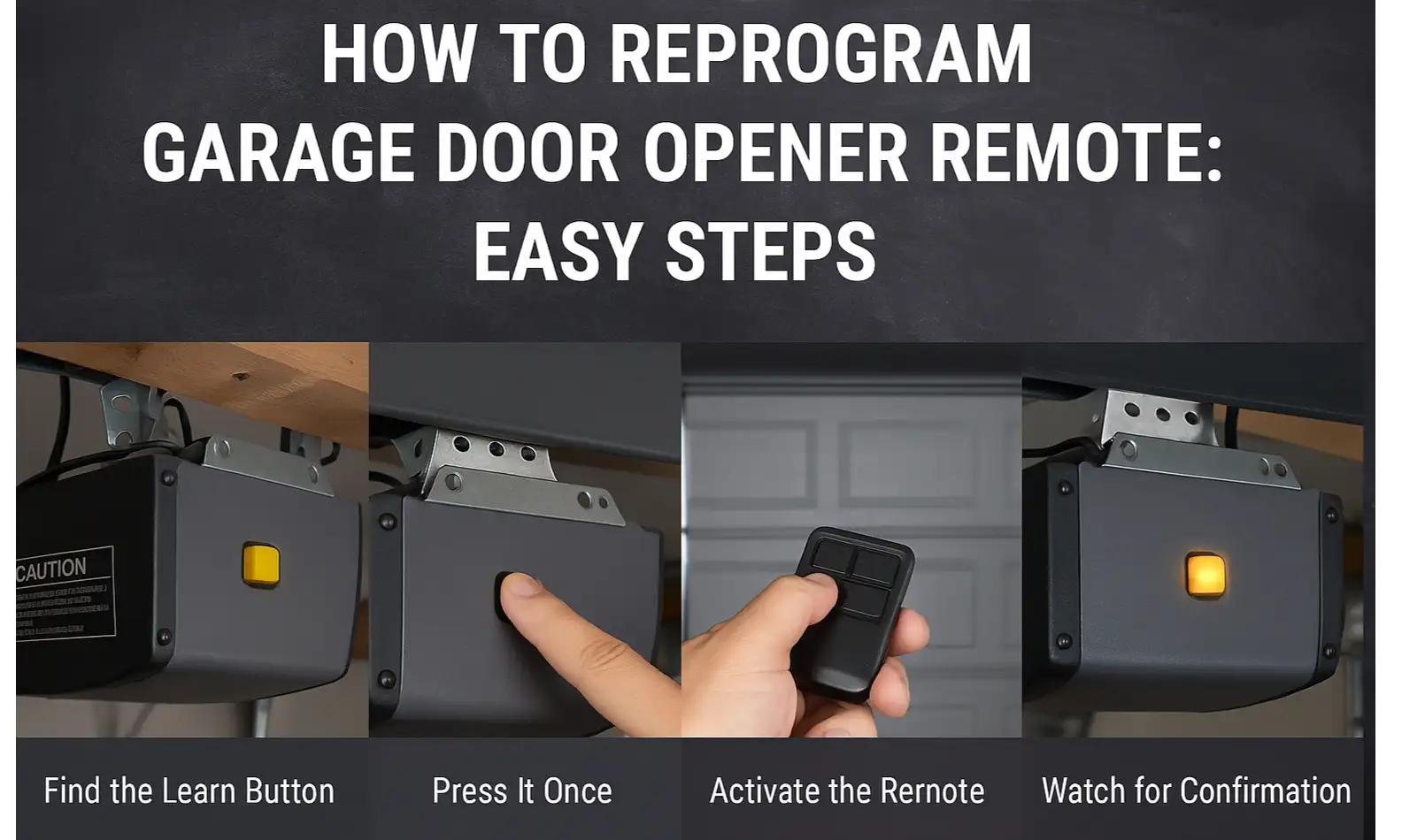 How to Reprogram Garage Door Opener Remote: Easy Steps
