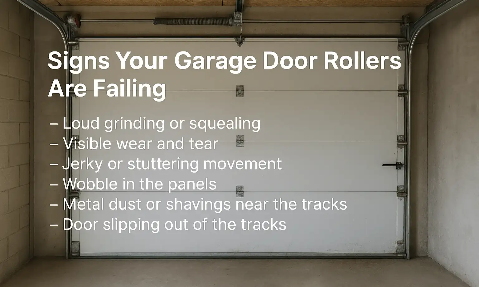 Signs Your Garage Door Rollers Are Failing