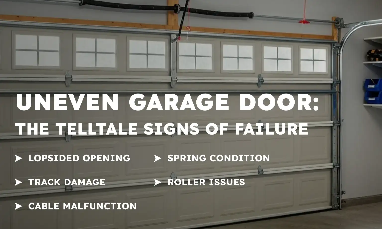Uneven Garage Door: The Telltale Signs of Failure