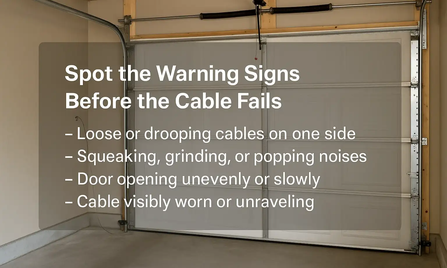 Spot the Warning Signs Before the Cable Fails