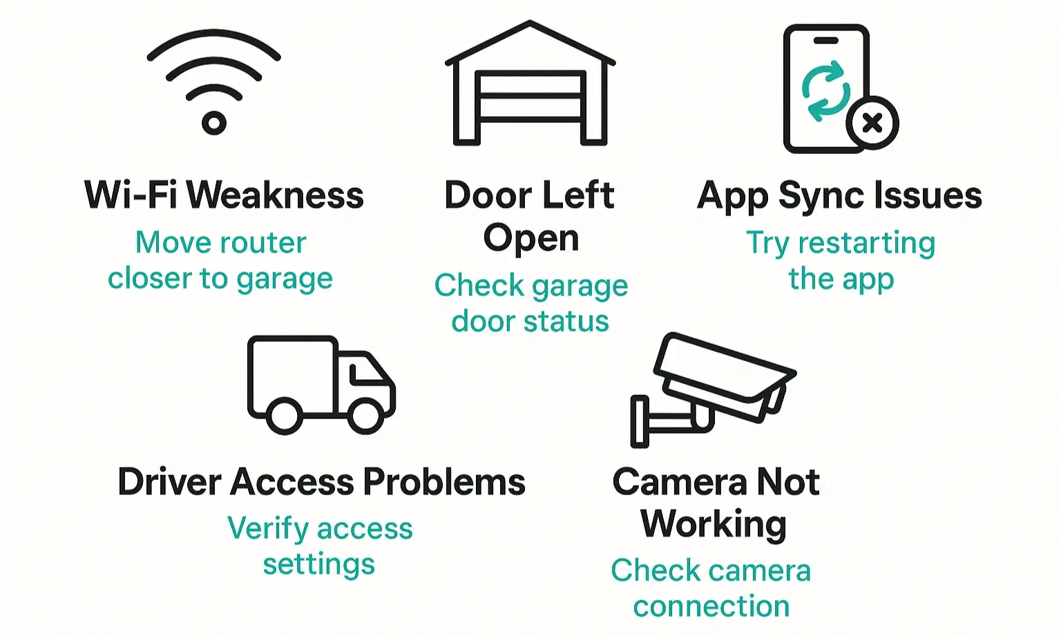 Troubleshooting guide helps fix common smart garage door issues and keep delivery access running smoothly.