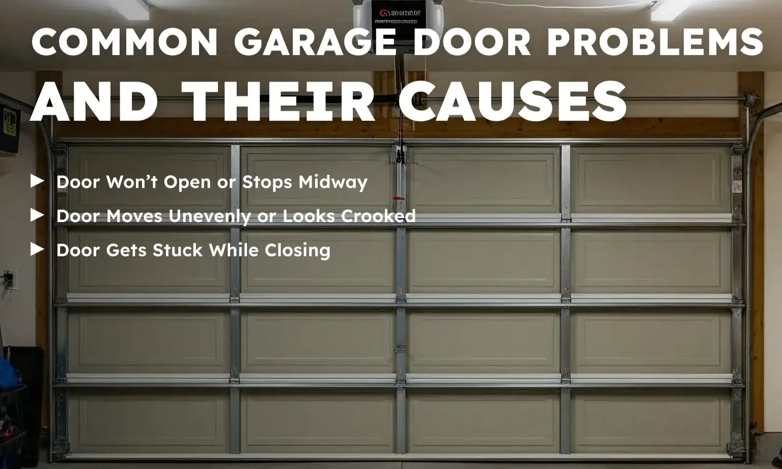 Common Garage Door Problems and Their Causes