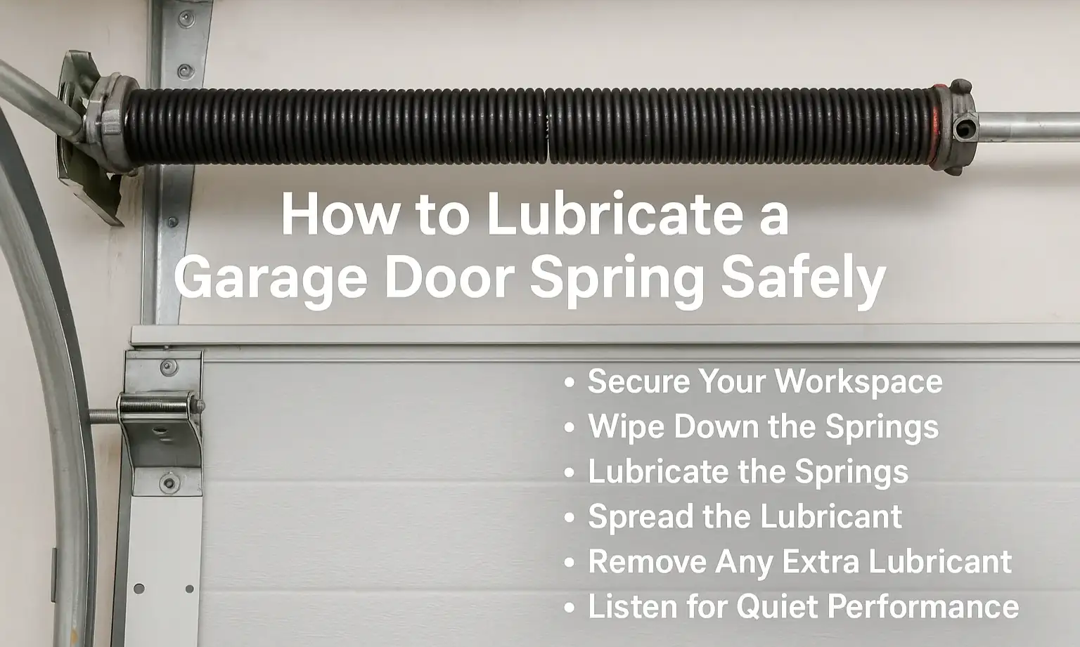 How to Lubricate a Garage Door Spring Safely