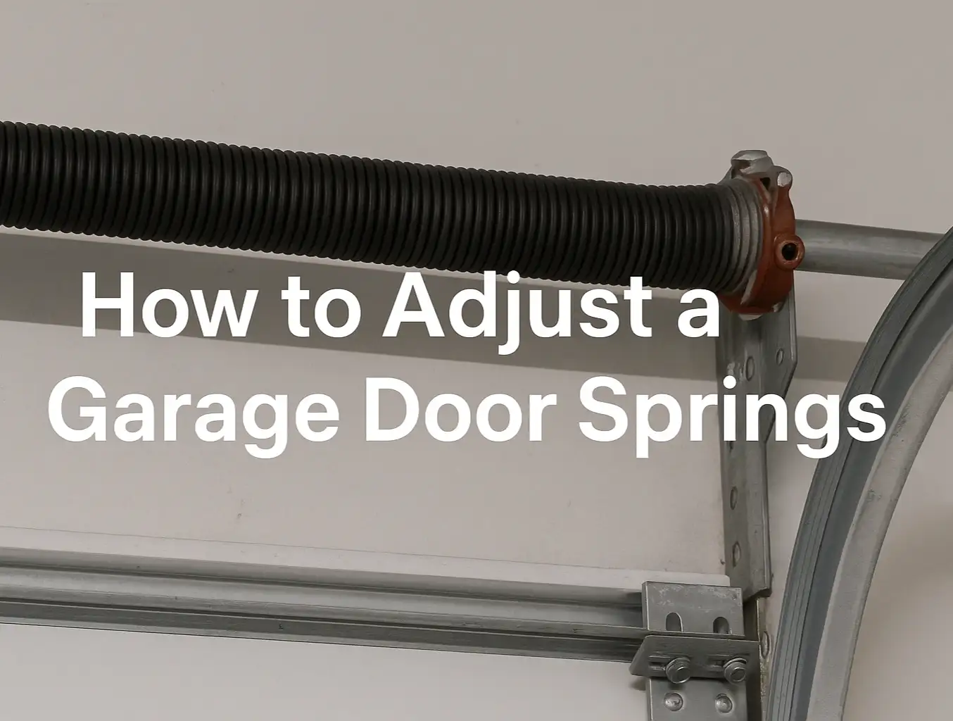 How to Adjust a Garage Door Spring