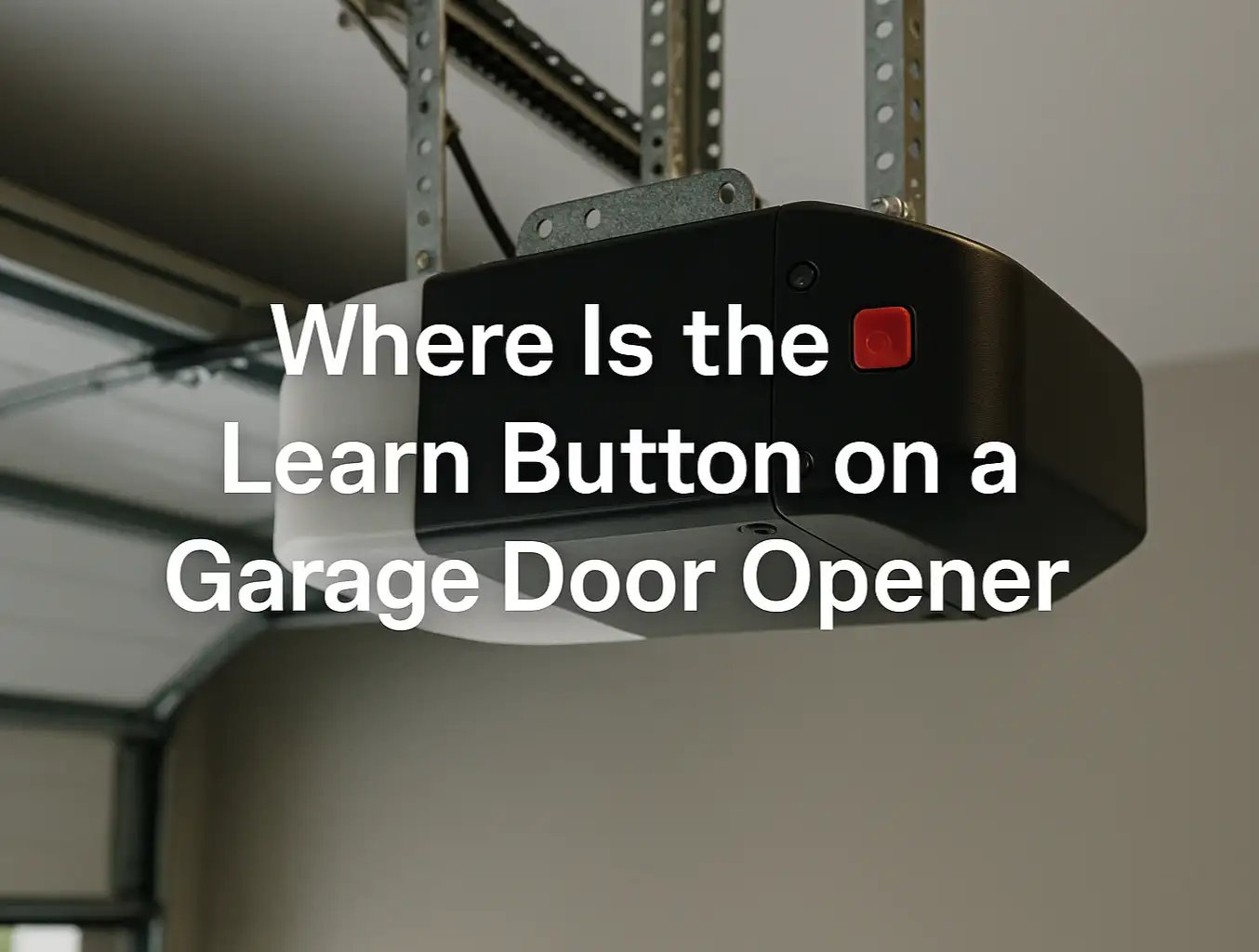 Where Is the Learn Button on a Garage Door Opener
