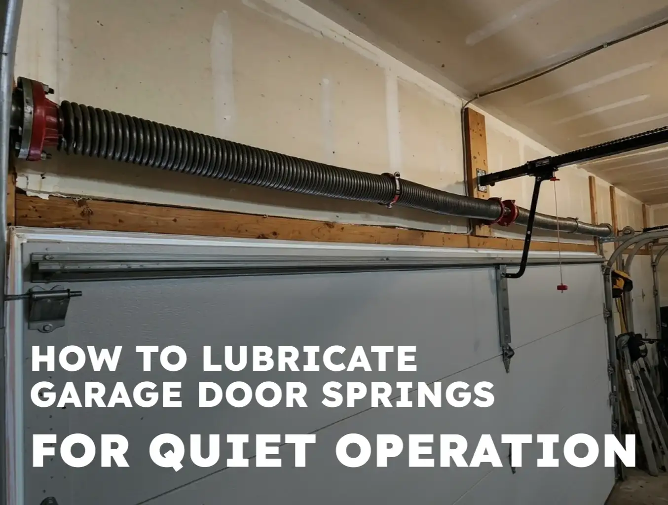 How to Lubricate Garage Door Springs for Quiet Operation