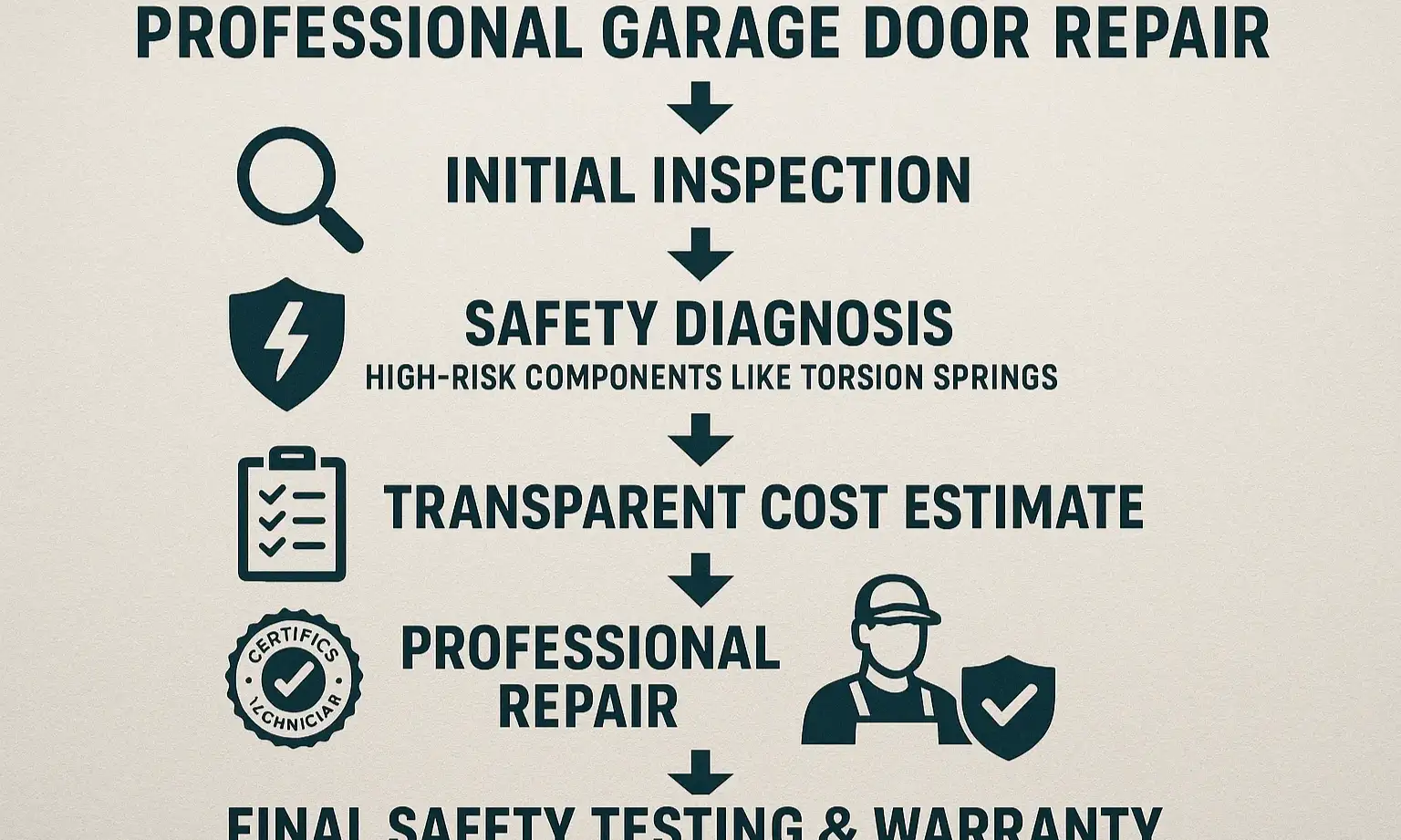 Our certified technicians follow a rigorous, safety-first repair process to protect your home and provide lasting peace of mind.