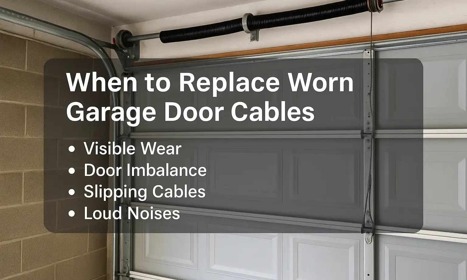 When to Replace Worn Garage Door Cables