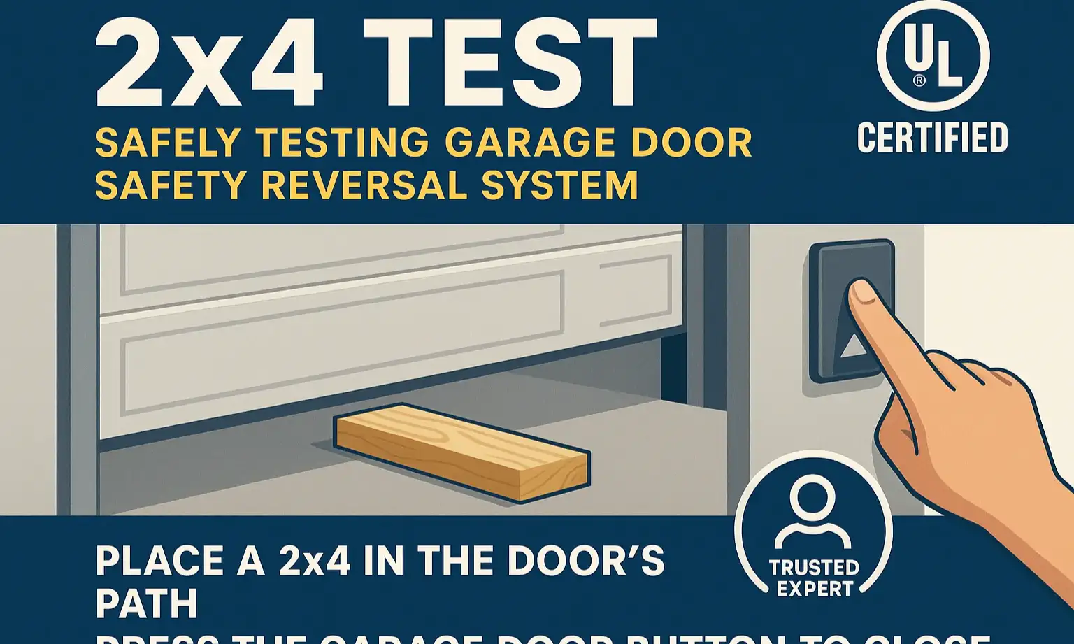 Verify Garage Door Reversal Features After Adjustments