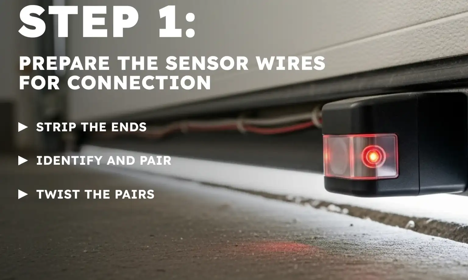  Prepare the Sensor Wires for Connection